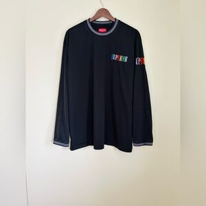 Supreme Mens Multi Colour Logo Long Sleeve Shirt